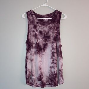 Soft & Sexy purple tiedye tank from AE, size L